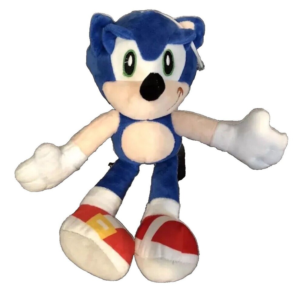 Sonic the Hedgehog Plush Toy Sega Blue Stuffed Animal Suction Cup Hanging